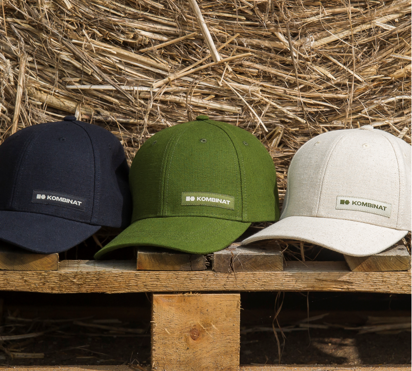 Available colors of the hemp baseball cap