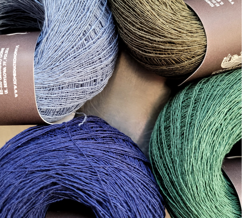 Projects made with hemp cordonnet thread