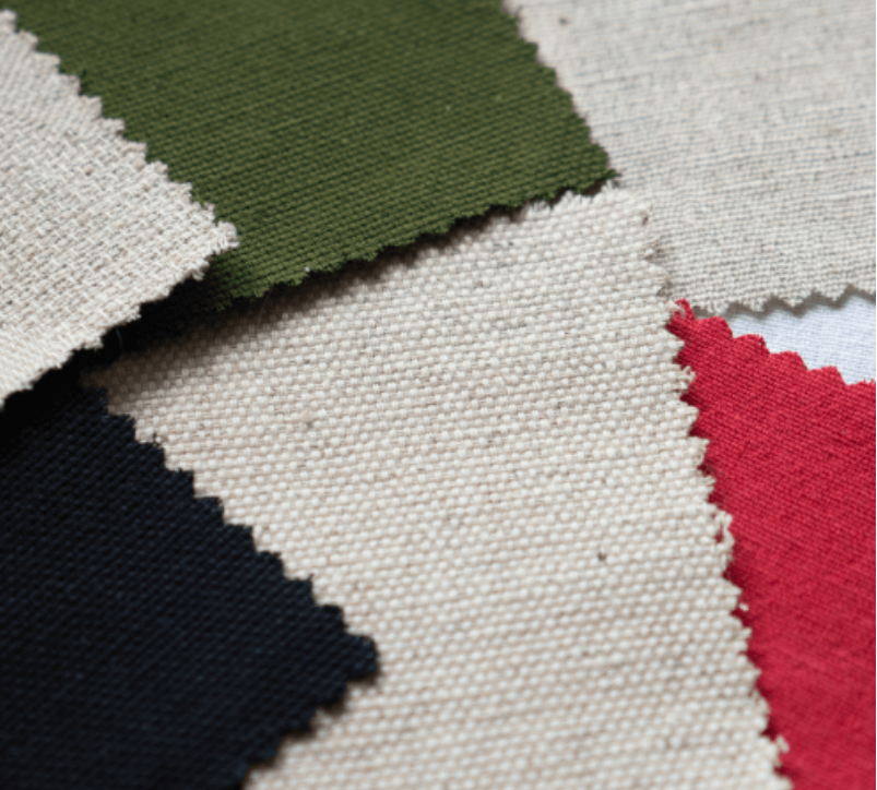 Testing hemp fabric samples