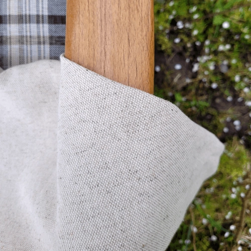 NATURAL cotton-hemp fabric - PANAMA weave (2 m)