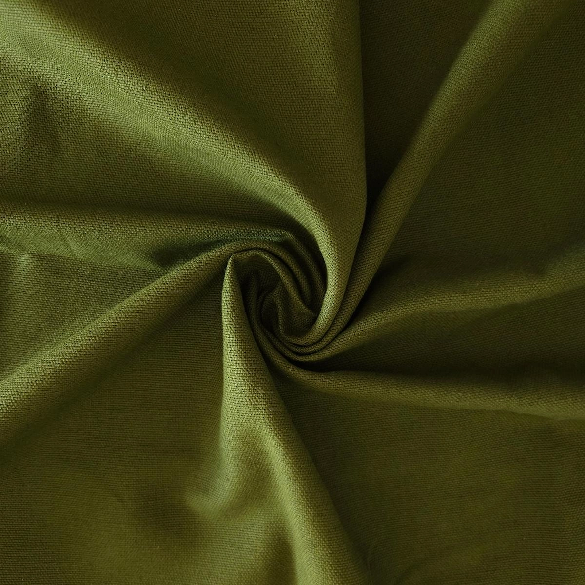 Cotton-hemp fabric GREEN – PANAMA weave (1 m)
