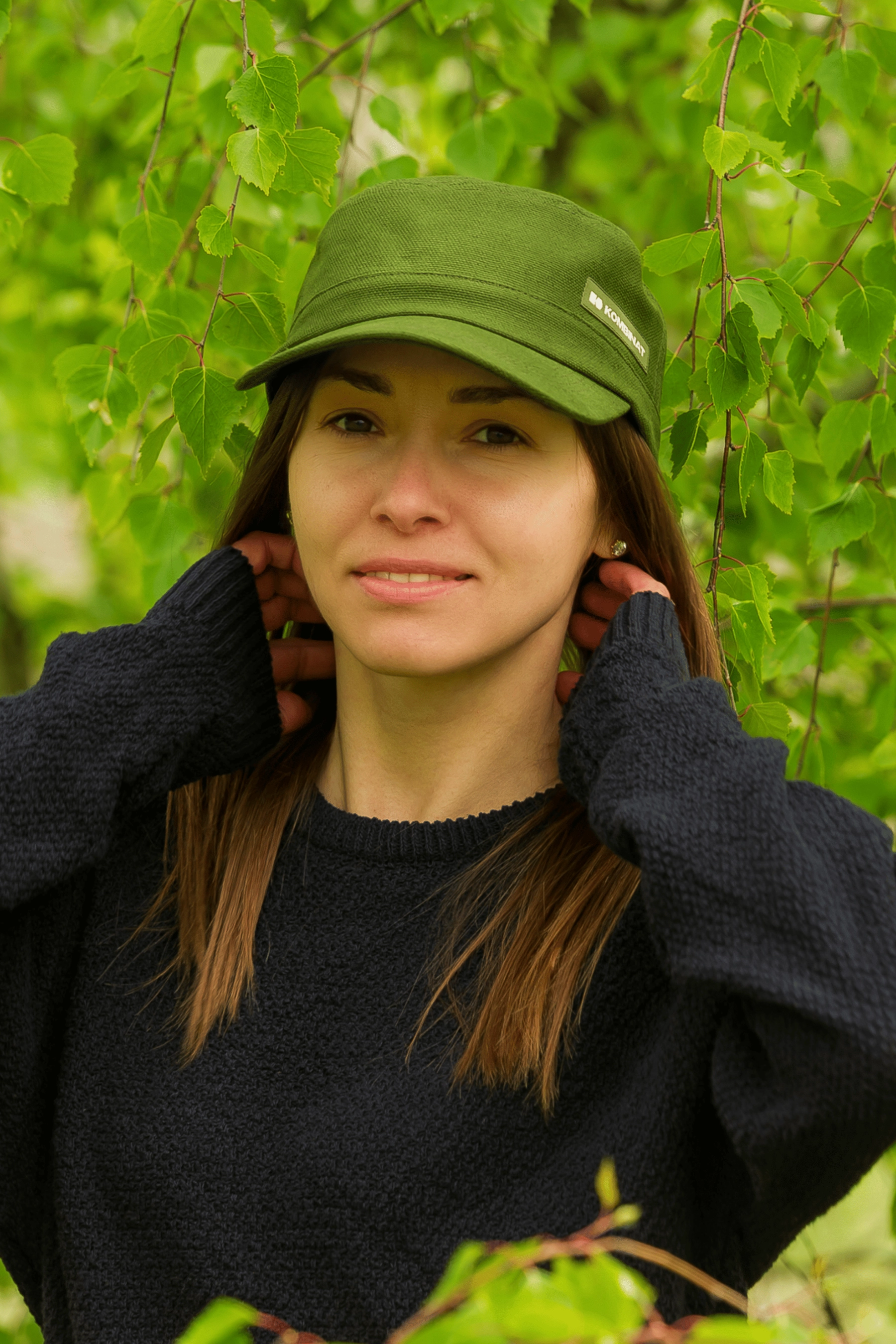 Cotton-hemp patrol cap (green)