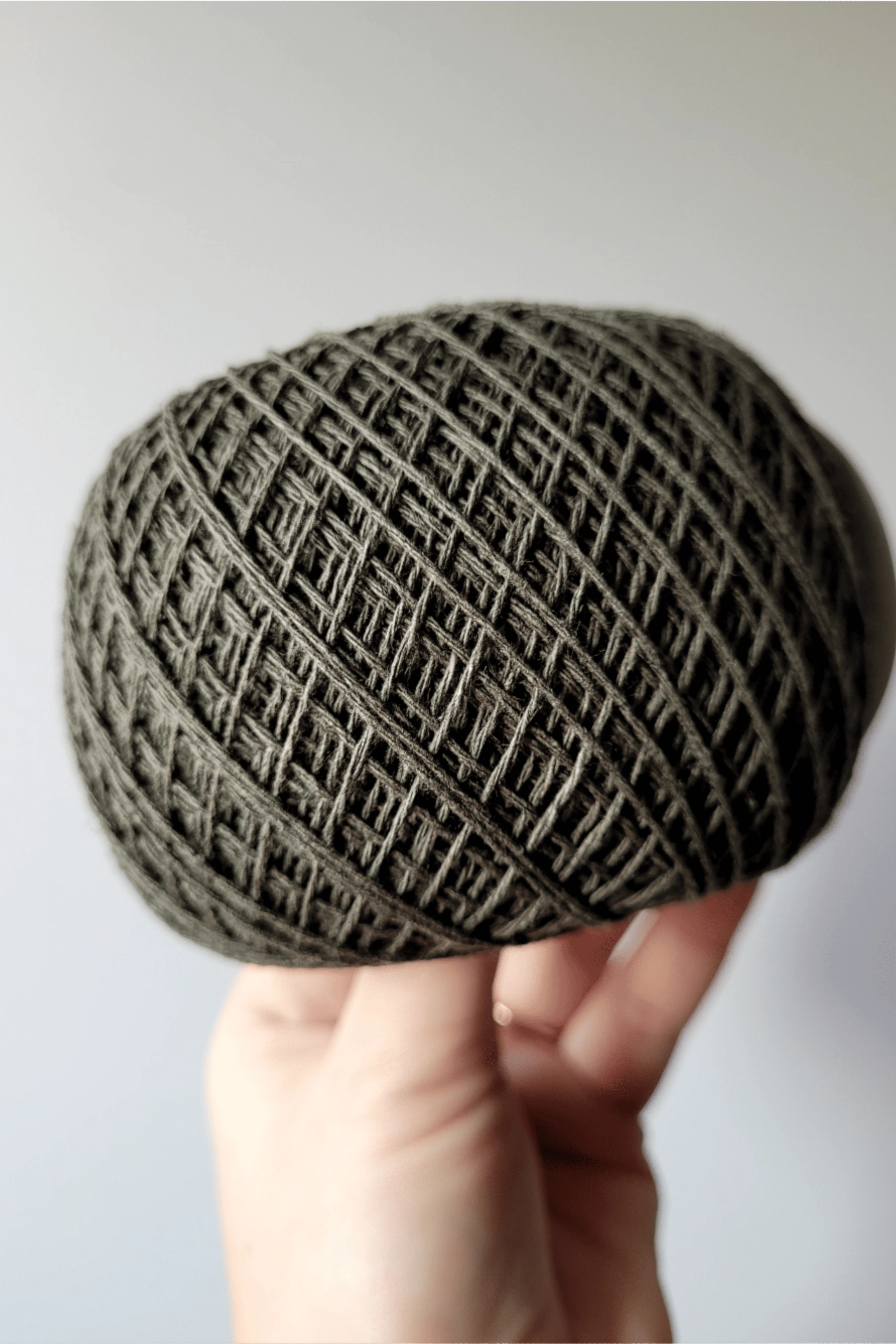 Hemp-cotton cordon (khaki) - 100 g