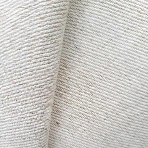 NATURAL cotton-hemp fabric - TWILL weave (3 m)