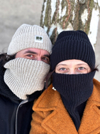 Hemp and cotton winter neck warmer - natural