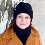 Hemp and cotton winter neck warmer - black