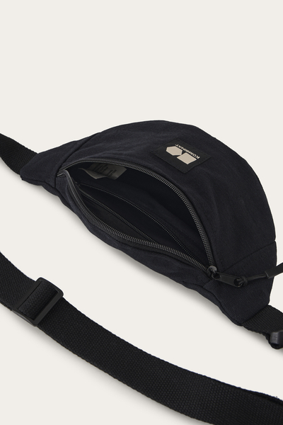 Cotton-hemp hip pack (black)