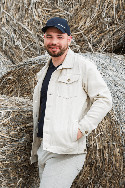 Hemp-cotton denim jacket