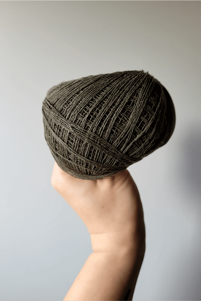 Hemp-cotton cordon (khaki) - 50 g