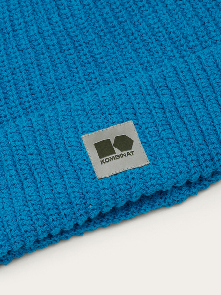 Czapka konopno-bawełniana (turkusowa)