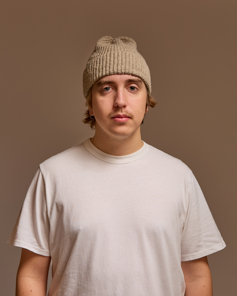 Hemp-cotton beanie (natural)