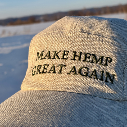 5-panel cotton-hemp cap "MAKE HEMP GREAT AGAIN"
