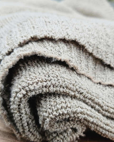 Hemp and cotton blanket 130×180 cm