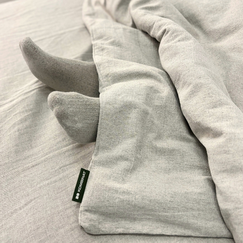 Cotton and hemp comforter cover 140x200 cm natural color