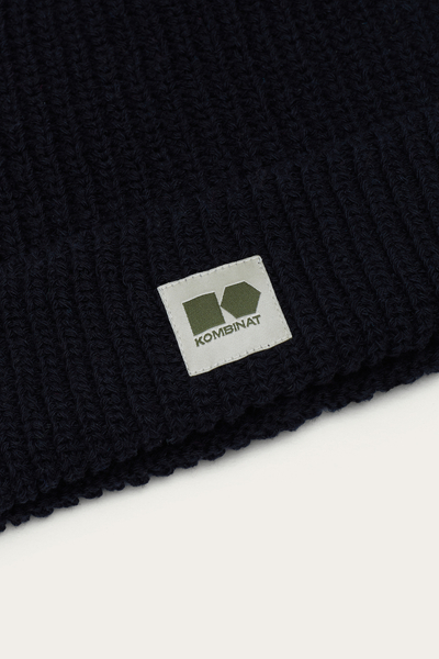 Set: hemp and cotton beanie and neck warmer - natural color