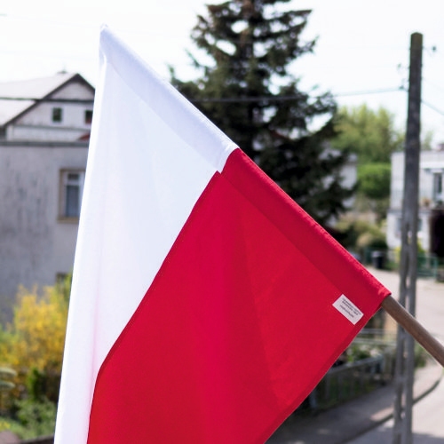 Bawełniano-konopna flaga Polski (112x70cm)