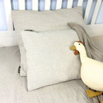 Cotton and hemp pillowcase, 70 x 80 cm natural color