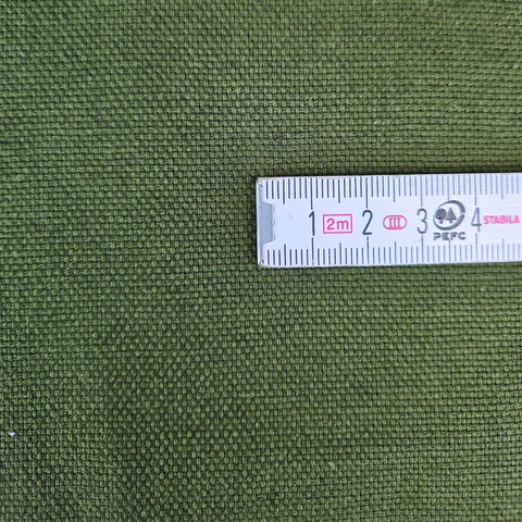 Cotton-hemp fabric GREEN – PANAMA weave (3 m)