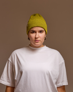 Czapka konopno-bawełniana (zielona limonkowa)