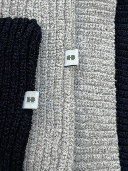 Hemp and cotton winter neck warmer - natural