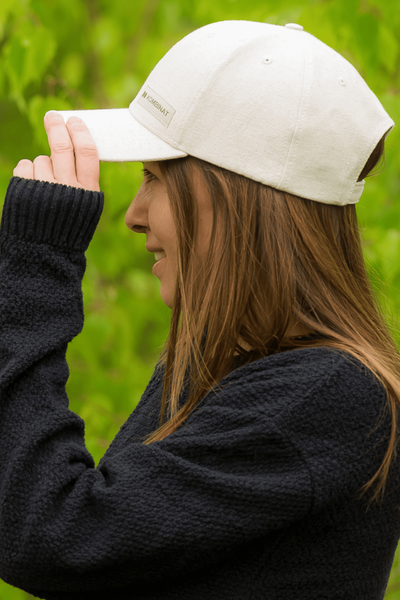 Cotton-hemp baseball cap (black)