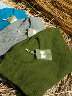 Hemp-cotton sweater - Olive