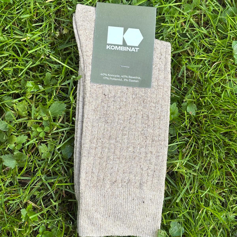 Hemp-cotton socks (natural)