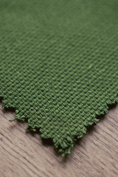 Samples of cotton and hemp fabrics