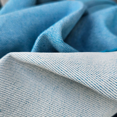 Cotton-hemp fabric PETROL – TWILL weave (3 m)
