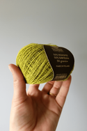 Hemp-cotton cordon (lime green) - 50 g