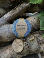 Polish Hemp yarn grayish blue 100 g