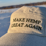 5-panel cotton-hemp cap "MAKE HEMP GREAT AGAIN"