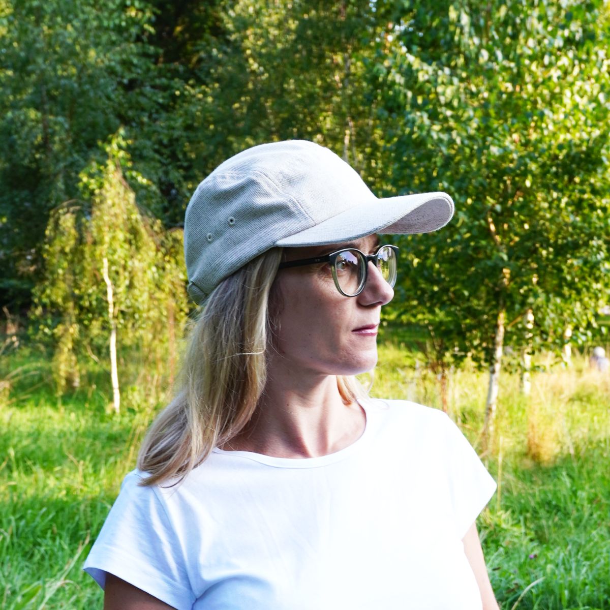 Czapka bawełniano-konopna 5-panel bez haftu