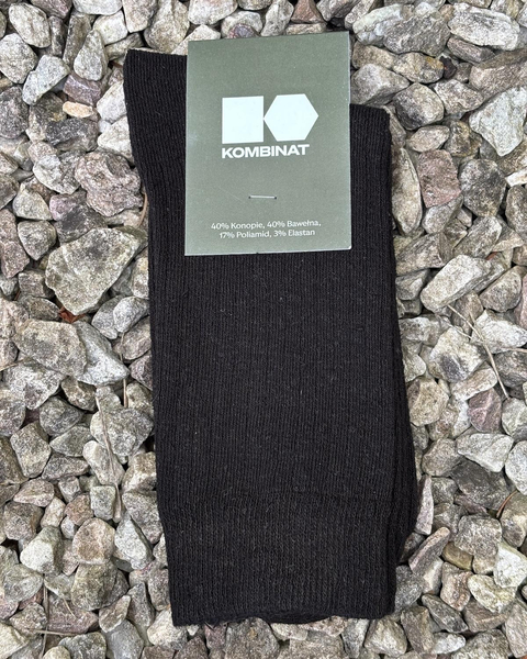 Hemp-cotton socks (black)