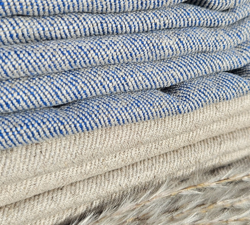Hemp-cotton twill fabric