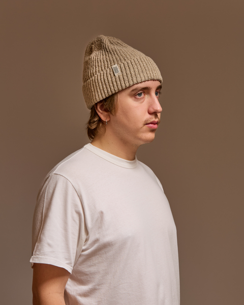 Hemp-cotton beanie (natural)