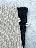 Hemp and cotton winter neck warmer - natural