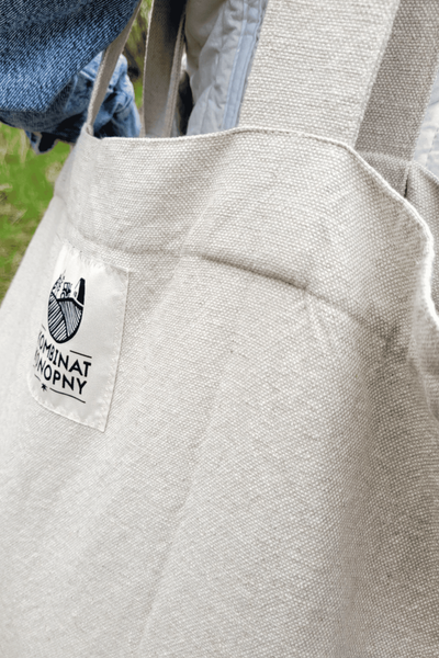 NATURAL cotton-hemp fabric - PANAMA weave (1 m)