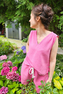 Women's sleeveless top – pink