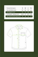 Short-sleeved cotton-hemp printed shirt