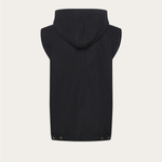 Hooded vest - black