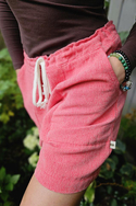 Women's shorts – red