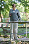 Hemp-cotton sweater - Gray