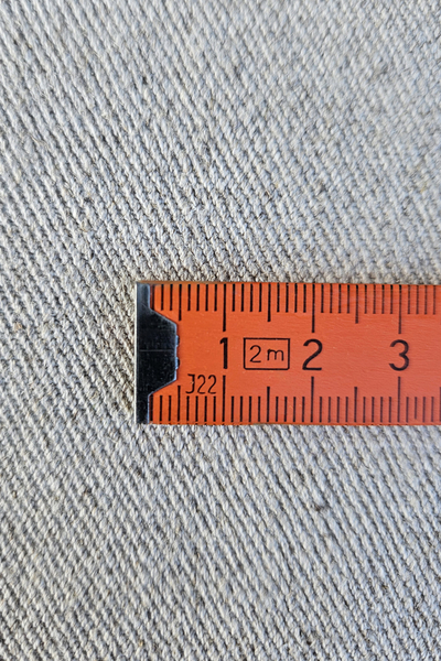 Tkanina konopno-bawełniana naturalna 50/50 - splot skośny jeans (1 m)