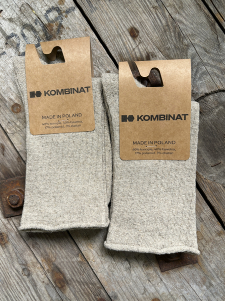 Polish Hemp Non-Compression Socks (Natural)