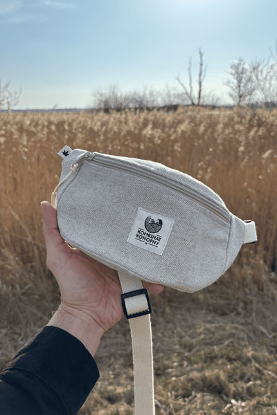 Cotton-hemp hip pack (black)