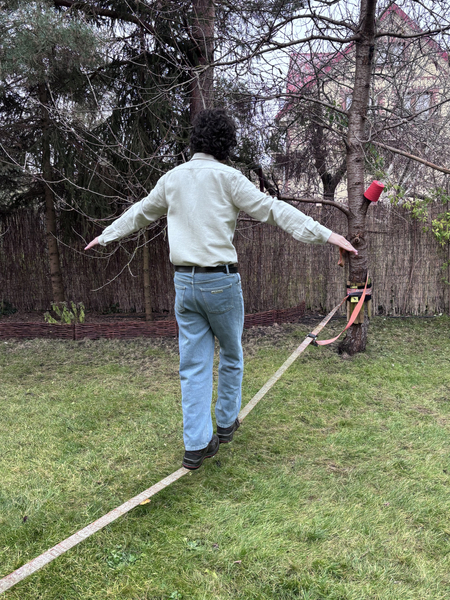 Men's hemp and cotton jeans - light blue