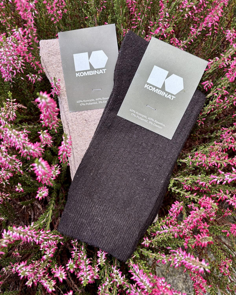 Cotton-hemp socks (black)