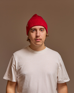 Hemp-cotton beanie (red)