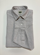 Men's long-sleeved cotton and hemp shirt